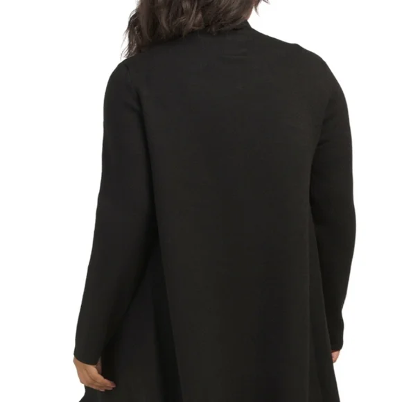 Max Sport Black Knit Long Cardigan Sweater - Picture 3 of 9